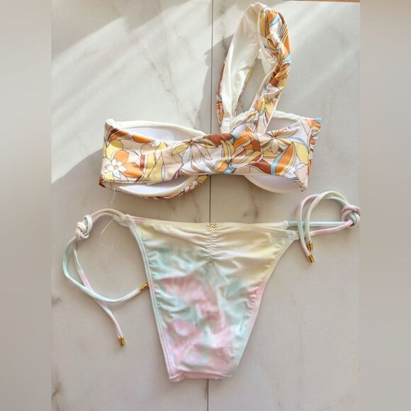 NWT Anthropologie l*space Mick One Shoulder Top Utopia PilyQ bottom - Picture 2 of 7